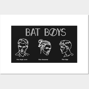 ACOTAR Bat Boys Minimalist White Posters and Art